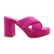 E mia High Heel Sandals Pink, Dam