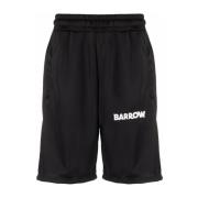 Barrow Avslappnade shorts med sidostripedetalj Black, Herr