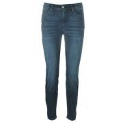 C.Ro Marinblå Skinny Jeans, Mid Waist, Casual Blue, Dam
