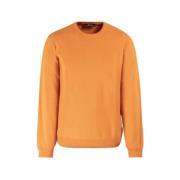 Moorer Pure Cashmere Crew-Neck Sweater Orange, Herr