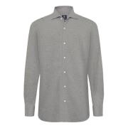 Boggi Milano B Jersey Pique Polo Shirt Regular Fit Gray, Herr