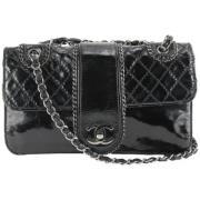 Chanel Vintage Andrahands Axelväska, Tillverkad i Italien Black, Dam