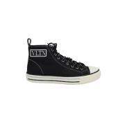Valentino Vintage Pre-owned Polyester sneakers Black, Dam