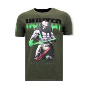 Local Fanatic Tuff Män T-shirt - Predator Hunter -11-6370G Green, Herr