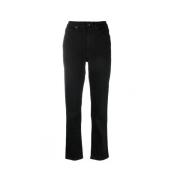 3X1 Svarta högmidjade tapered jeans Black, Dam