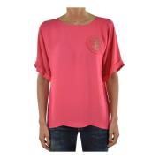 Dsquared2 Silkeslogotyp T-shirt för Kvinnor Pink, Dam