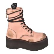 R13 Lace-up Boots Pink, Dam