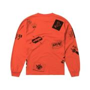 Aries Long Sleeve Tops Orange, Herr