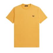 Fred Perry Ringer T-shirts och Polos Yellow, Herr