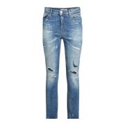 Guess Kvinnors Skinny Denim Blå Jeans Blue, Dam