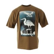 Heron Preston Grön Censurerad Heron SS Tee T-Shirt för Män Green, Herr