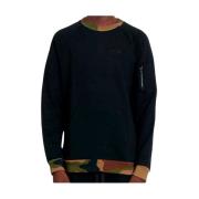 Moschino Tränings T-shirt, Kamouflage Tryck, Bekväm och Snygg Black, H...