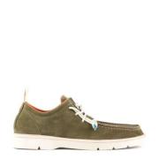 Panchic Laced Shoes Green, Herr