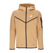 Nike Lättvikts Zip Hoodie - Sportswear Tech Fleece Brown, Herr