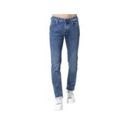 Jacob Cohën Slim Fit Blå Flytande Jeans - Modell Nick Blue, Herr