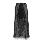 Koché Midi Skirts Black, Dam