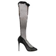 Dolce & Gabbana Netted Sock Pumps, Stiliga och Bekväma Black, Dam