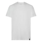 Boggi Milano Ss Slub Bomull Jersey T-shirt White, Herr