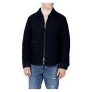 Selected Homme Slhhope Boiled Wool Jacket W - 16086120 Blue, Herr