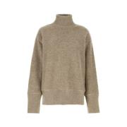 Jil Sander Oversize Dove Grey Terry Sweater Beige, Dam