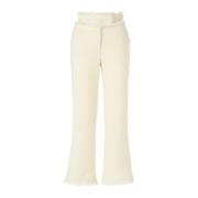 Alberta Ferretti Wide Jeans White, Dam