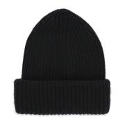 Avant Toi Svart Cashmere Beanie Mössa för Kvinnor Black, Dam