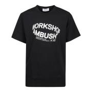 Ambush Svart Off White Revolve Logo T-Shirt Black, Herr