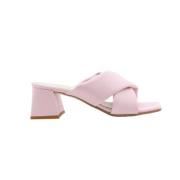 E mia Heeled Mules Pink, Dam