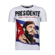 Local Fanatic President Rhinestone - Herr T-shirt - 5900W White, Herr