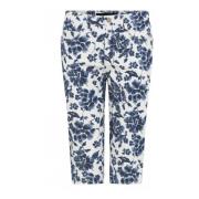 C.Ro Blommigt Casual Shorts Blue, Dam