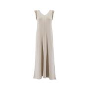 Panicale Maxi Klänning Beige, Dam