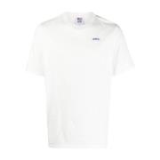 Autry Logo-Patch Crew-Neck T-Shirt White, Herr