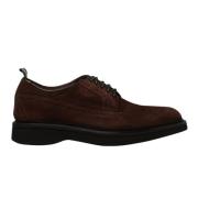 Green George Scarpe Stringat CON Motivo Brogro Brown, Herr