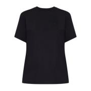 Tory Burch T-shirt med logotyp Black, Dam