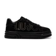 Liu Jo Cleo 09 Px002 Sneakers - Svart Läder och Tyg Black, Dam