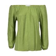 Zero C Long Sleeve Tops Green, Dam