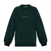 Marni Sweatshirt med logotyp Green, Dam