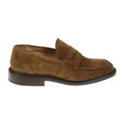 Tricker's Bruna Mocka Loafers för Stiliga Män Brown, Herr