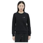 A.p.c. Bomulls Sweatshirt med Logotryck Black, Dam
