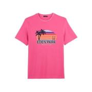 Eden Park Te-skjorta fransk stil Pink, Herr