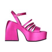 Nodaleto High Heel Sandals Pink, Dam