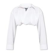 Jacquemus Bahia kortärmad skjorta White, Dam