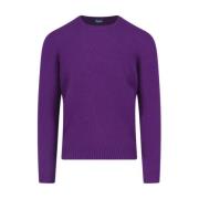 Drumohr Stiliga Sweaters Purple, Herr
