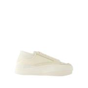 Y-3 Lux Bball Low Sneakers - Läder - Vit Beige, Dam