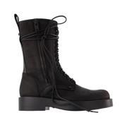 Ann Demeulemeester Maxim Ankle Boots in Black Leather Black, Herr