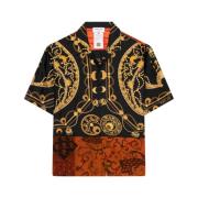 Marine Serre Short Sleeve Shirts Black, Herr