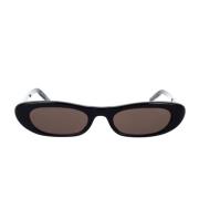 Saint Laurent Vintageinspirerade SL 557 Shade solglasögon Black, Dam