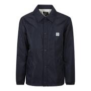 A.p.c. Single-Breasted Coats Blue, Herr