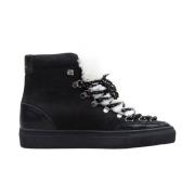 Zespà Zsp2.mt nubuck och faux-pur höga sneakers Black, Dam