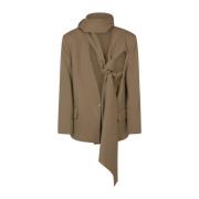 The Attico Brun Axel Blazer Brown, Dam